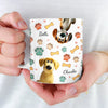 Made Of Love, Fur And A Whole Lot Of Treats - Dog Personalized Custom 3D Inflated Effect Printed Mug - Gift For Pet Owners, Pet Lovers