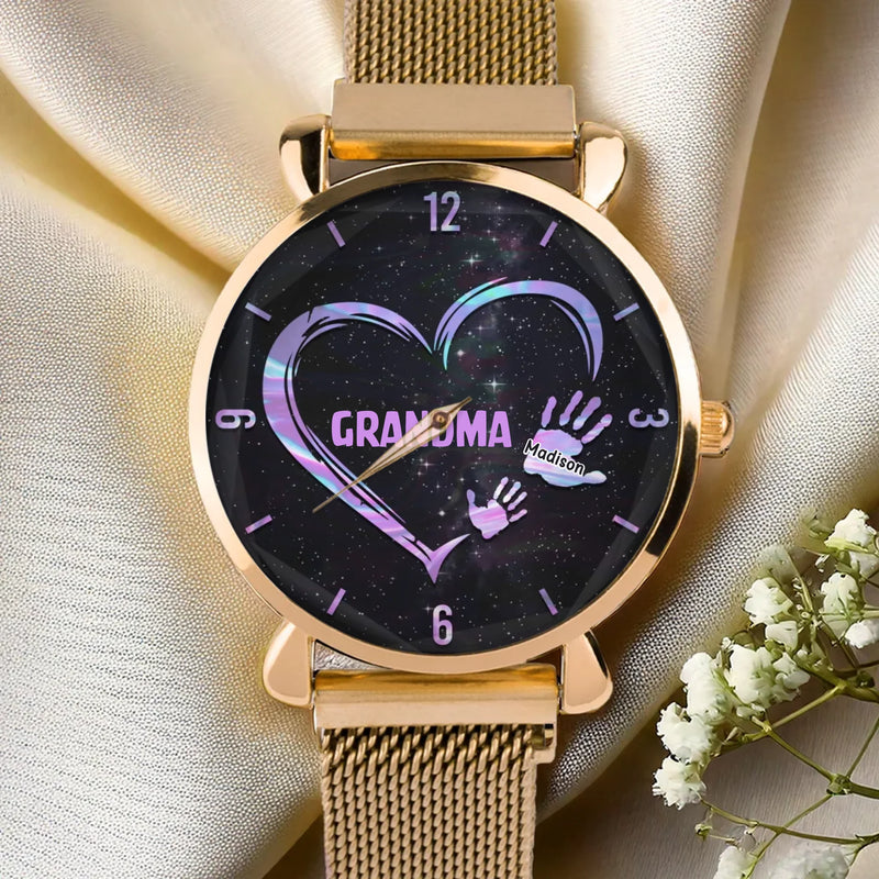 Every Second Is Precious - Family Personalized Custom Women's Watch - Mother's Day, Gift For Mom, Grandma