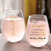 Watching You Be A Mom Is My Greatest Joy - Family Personalized Custom Wine Glass - Mother's Day, Gift For Mom, Daughter