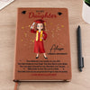 Dream Big, Shine Bright - Family Personalized Custom Leather Journal - Graduation Gift For Family Members, Siblings, Brothers, Sisters