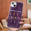 Her Garden Grows With Love - Family Personalized Custom Clear Phone Case - Mother's Day, Gift For Mom, Grandma