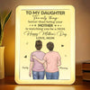 My First Friend, My Forever Guide - Family Personalized Custom LED Mirror Frame Lamp - Mother's Day, Gift For Mom, Daughter