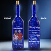 A Bond Time Can’t Break - Family Personalized Custom Blue Bottle Lamp - Mother's Day, Gift For Mom, Daughter