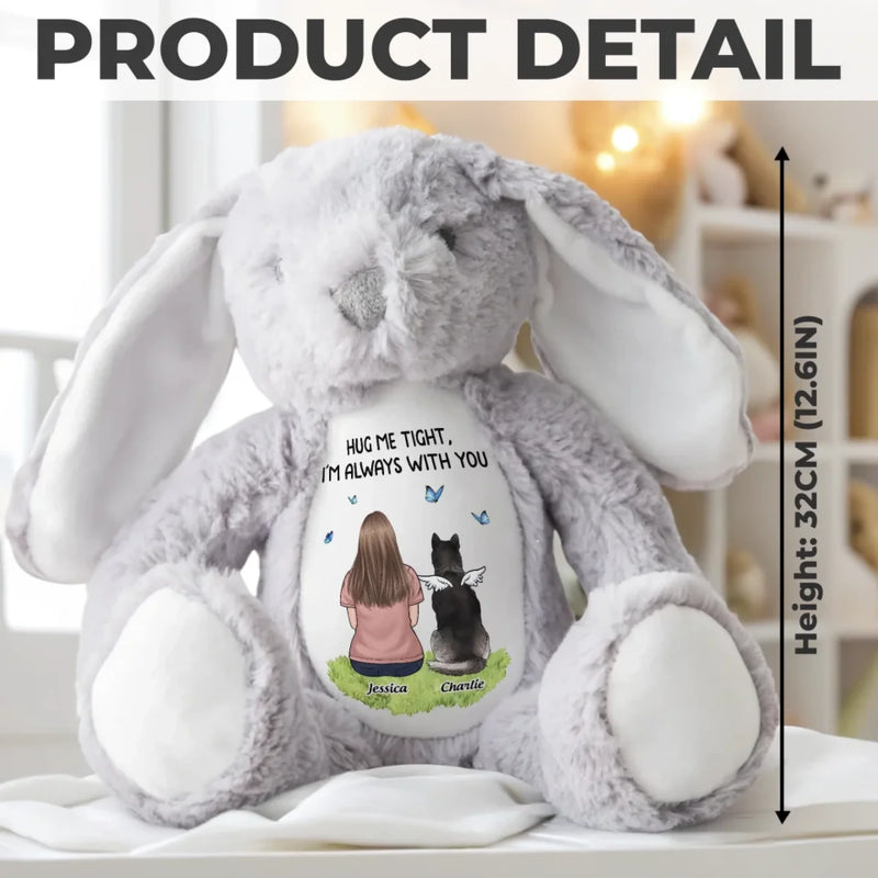 From Heaven With Endless Love - Memorial Personalized Custom Easter Bunny Plush - Sympathy Gift For Pet Owners, Pet Lovers