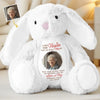 Custom Photo When You Miss Me, I’m Near - Memorial Personalized Custom Easter Bunny Plush - Sympathy Gift For Family Members