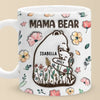 Always Snuggled In Mama Bear’s Love - Family Personalized Custom 3D Inflated Effect Printed Mug - Mother's Day, Gift For Mom, Grandma