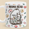 Always Snuggled In Mama Bear’s Love - Family Personalized Custom 3D Inflated Effect Printed Mug - Mother's Day, Gift For Mom, Grandma