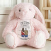 Proud Of Who You’ve Become - Family Personalized Custom Easter Bunny Plush - Mother's Day, Gift For Mom, Daughter