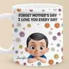 Mom, Our Love Is Endless - Family Personalized Custom 3D Inflated Effect Printed Mug - Mother's Day, Gift For Mom, Grandma