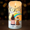 Some Angels Choose Fur Instead Of Wings - Memorial Personalized Custom LED Candle - Sympathy Gift For Pet Owners, Pet Lovers