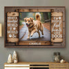 Custom Photo Pawprints On The Path, Pawprints On My Heart - Memorial Personalized Custom Horizontal Poster - Sympathy Gift For Pet Owners, Pet Lovers