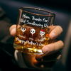 Thanks For The Save, Mom - Family Personalized Custom Whiskey Glass - Mother's Day, Gift For Mom