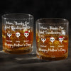 Thanks For The Save, Mom - Family Personalized Custom Whiskey Glass - Mother's Day, Gift For Mom