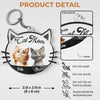 Living The Dream, Cat Mom Life - Cat Personalized Custom Shaped Acrylic Keychain - Gift For Pet Owners, Pet Lovers