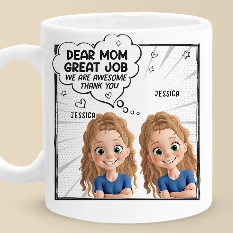 Mom, You Nailed It - Family Personalized Custom Mug - Mother's Day, Gift For Mom, Grandma