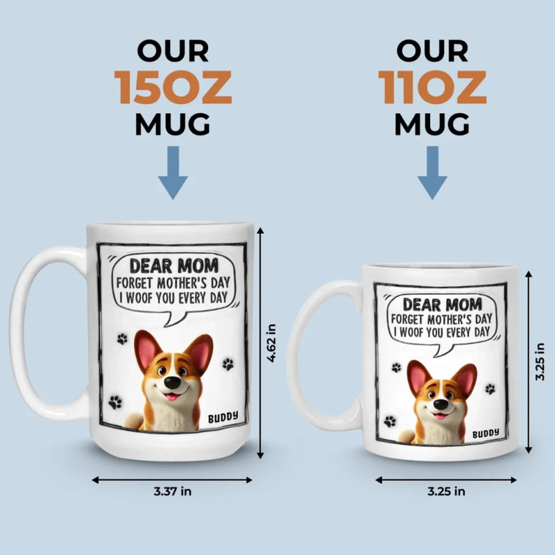 Together Is Our Favorite Place - Dog Personalized Custom 3D Inflated Effect Printed Mug - Mother's Day, Gift For Pet Owners, Pet Lovers
