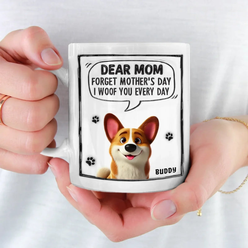 Together Is Our Favorite Place - Dog Personalized Custom 3D Inflated Effect Printed Mug - Mother's Day, Gift For Pet Owners, Pet Lovers