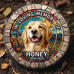 Custom Pet Photo Dog Memorial Gifts - Personalized Stone With Stand