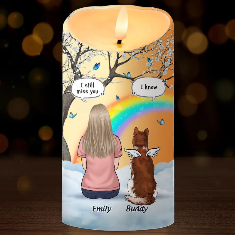 Some Angels Choose Fur Instead Of Wings - Memorial Personalized Custom LED Candle - Sympathy Gift For Pet Owners, Pet Lovers