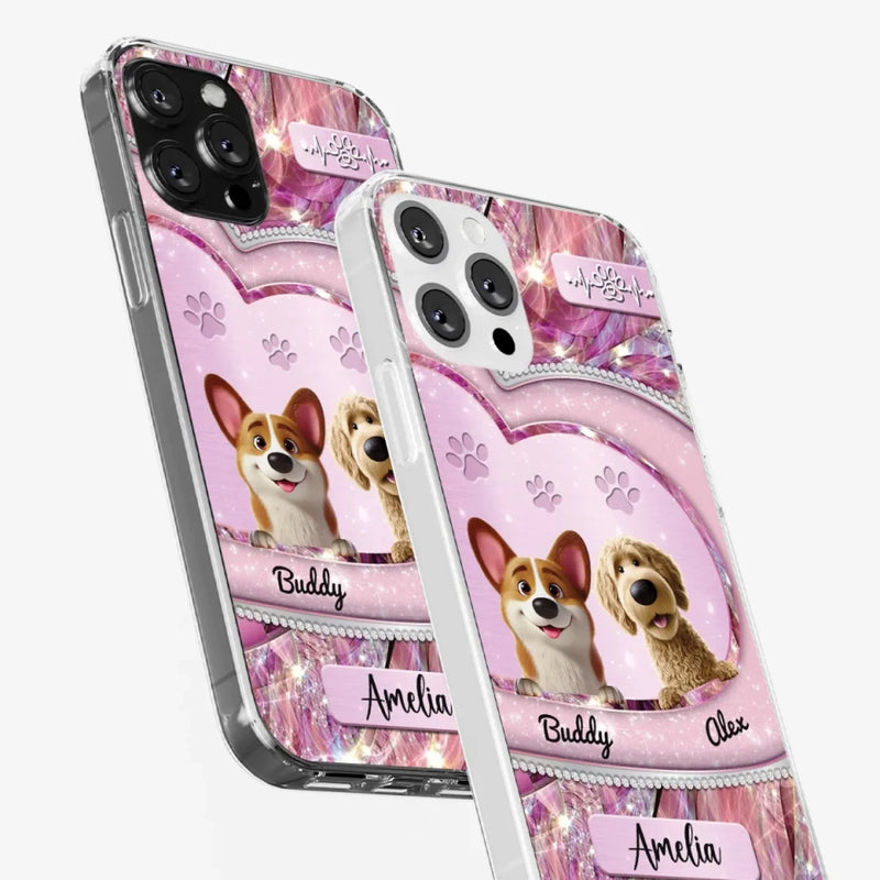 Life Is Better With A Dog - Dog Personalized Custom Clear Phone Case - Gift For Pet Owners, Pet Lovers