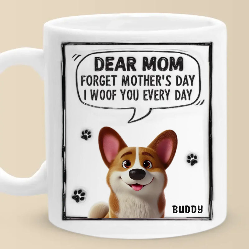 Together Is Our Favorite Place - Dog Personalized Custom 3D Inflated Effect Printed Mug - Mother's Day, Gift For Pet Owners, Pet Lovers
