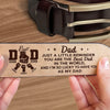 Lucky To Have You In Life - Family Personalized Custom Engraved Leather Belt - Father's Day, Gift For Dad, Grandpa