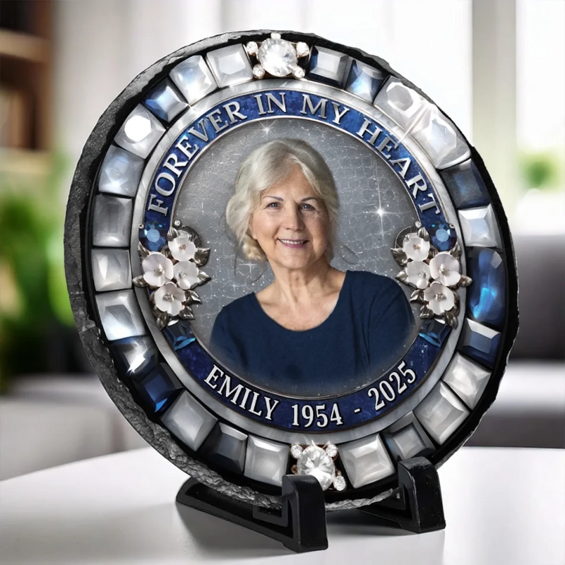 Custom Photo Memorial Tribute Gifts - Personalized Stone With Stand
