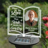 Custom Photo Memories Keep Us Together - Memorial Personalized Custom Garden Solar Light - Sympathy Gift For Family Members