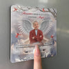 Custom Photo Heaven's Choir Just Gained Another Angel - Memorial Personalized Custom Music Fridge Magnet That Can Play Songs - Sympathy Gift For Family Members