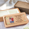 Together In Heart, Always - Family Personalized Custom Wooden Jewelry Box - Mother's Day, Gift For Mom, Daughter
