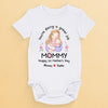 Mom, You’re The Best - Family Personalized Custom Baby Onesie - Mother's Day, Baby Shower Gift, Gift For First Mom