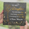 You Make Me Proud, Always - Family Personalized Custom Square Shaped Stone With Stand - Mother's Day, Gift For Mom, Daughter