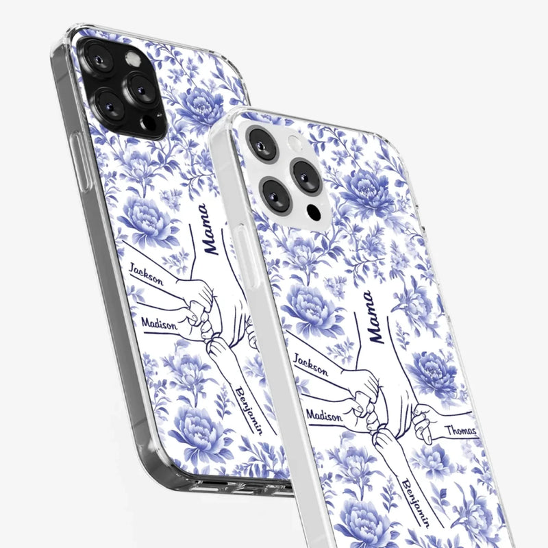 Love Grows In Every Moment - Family Personalized Custom Clear Phone Case - Mother's Day, Gift For Mom, Grandma