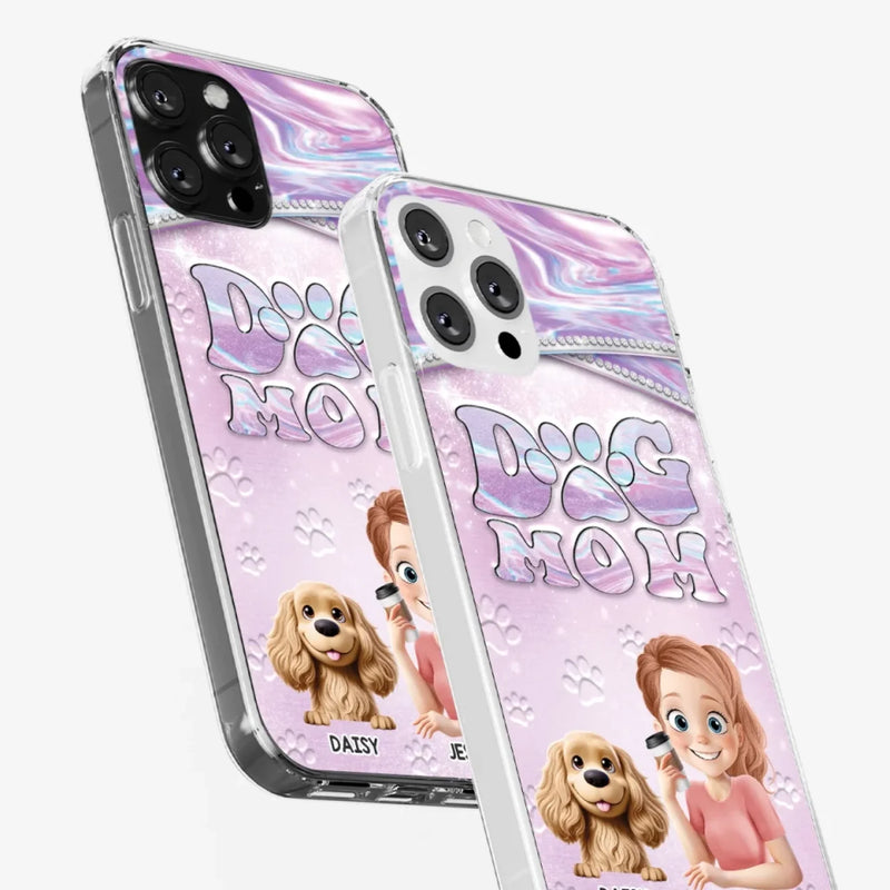 Dog Mom Mode, Always On - Dog Personalized Custom Clear Phone Case - Mother's Day, Gift For Pet Owners, Pet Lovers