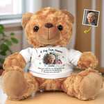 Custom Photo Hug From Heaven Gifts for Grandma - Personalized Teddy Bear Plush