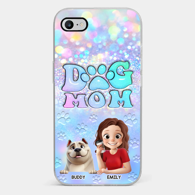 Custom Name Dog Mom Gifts for Pet Lovers - Personalized Phone Case