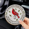 Always In My Heart - Memorial Personalized Custom Car Visor Clip - Sympathy Gift For Family Members
