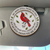 Always In My Heart - Memorial Personalized Custom Car Visor Clip - Sympathy Gift For Family Members