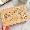 Grandma’s Garden Of Joy - Family Personalized Custom Engraved Wooden Tea & Snack Board - Mother's Day, Gift For Mom, Grandma