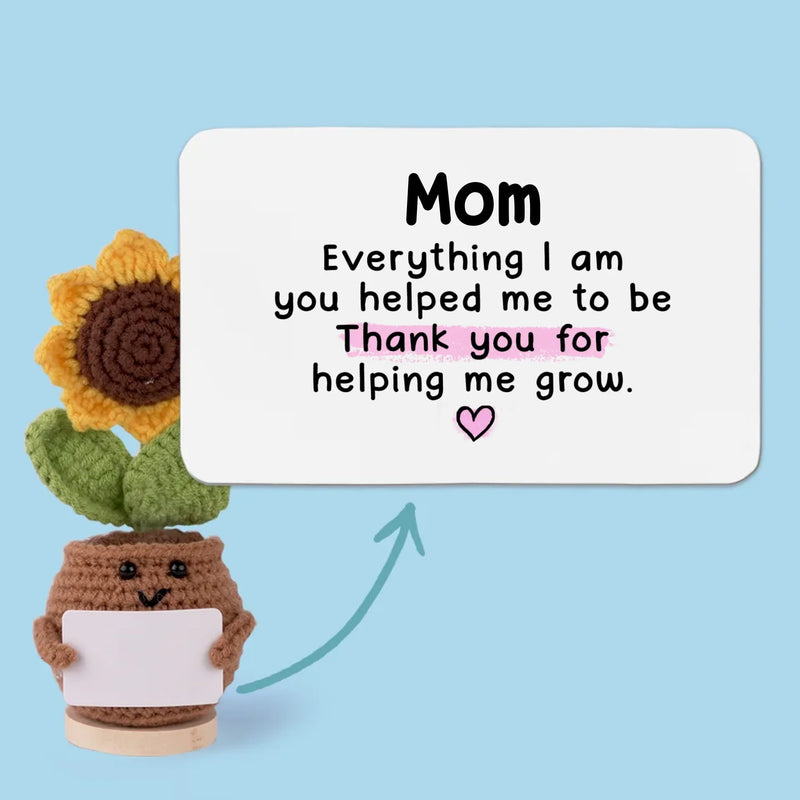 You Are My Guiding Light - Family Personalized Custom Handmade Crochet Plush With Motivational Message - Mother's Day, Gift For Mom, Grandma