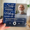 Custom Photo I Miss The Sound Of Your Voice - Memorial Personalized Custom Music Fridge Magnet That Can Play Songs - Sympathy Gift For Family Members