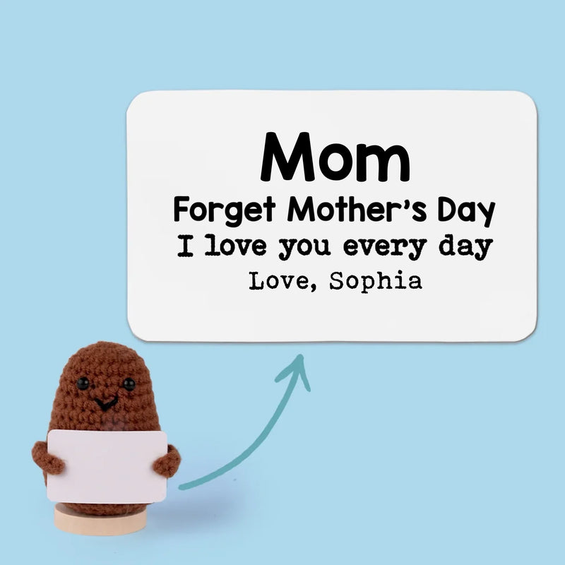 You Are Loved More Than You Know - Family Personalized Custom Handmade Crochet Plush With Motivational Message - Mother's Day, Gift For Mom, Grandma