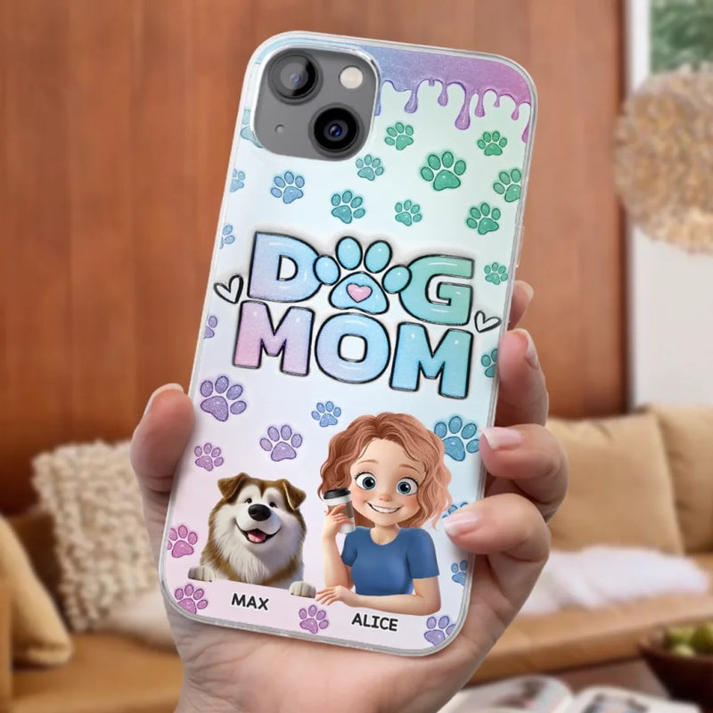 My Best Friend Has Paws - Dog Personalized Custom 3D Inflated Effect Printed Clear Phone Case - Gift For Pet Owners, Pet Lover