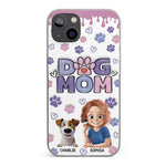 Custom Name Dog Mom Gifts for Dog Lovers - Personalized Phone Case