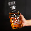 The Legend Lives In Every Sip - Family Personalized Custom Glass Whiskey Bottle - Father's Day, Gift For Dad, Grandpa