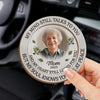 Custom Photo Though You're Gone, Your Love Remains - Memorial Personalized Custom Car Visor Clip - Sympathy Gift For Family Members