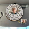 Custom Photo Though You're Gone, Your Love Remains - Memorial Personalized Custom Car Visor Clip - Sympathy Gift For Family Members