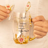 Every Step You Take Is A Mother's Pride - Family Personalized Custom Enamel Flower Tea Cup With Lid & Spoon - Mother's Day, Gift For Mom, Daughter