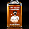 A Good Whiskey, A Great Story - Family Personalized Custom Glass Whiskey Bottle - Father's Day, Gift For Dad, Grandpa