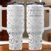 Our Love, Never Ending, Always Strong - Couple Personalized Custom Engraved 40oz Tumbler With Handle - Gift For Husband Wife, Anniversary